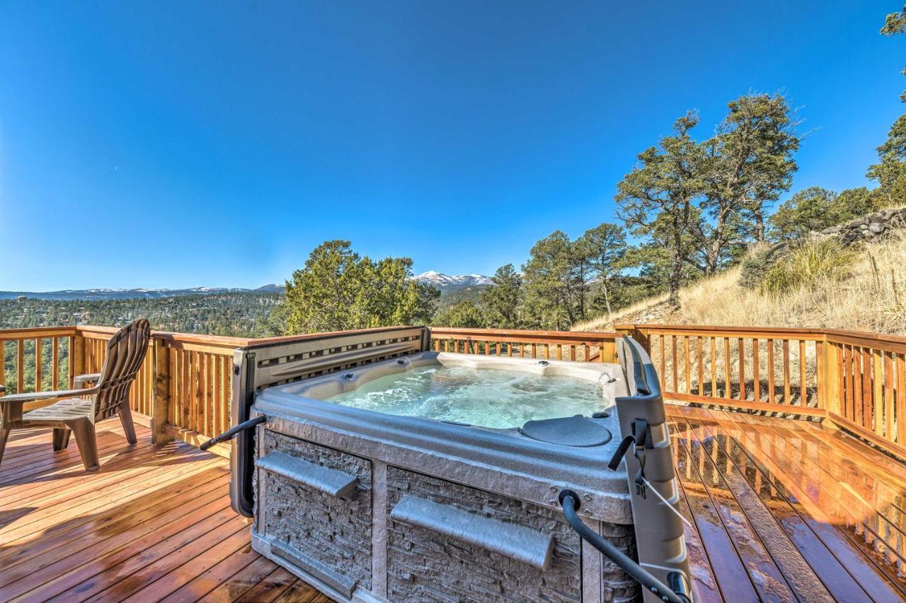 Villa Mountains Majesty Cabin With Hot Tub And Mtn Views! Ruidoso Exterior foto